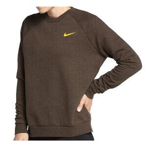 Nike Dri-Fit Dry Women's Long Sleeve Training Top Dark Obsidian/Heather Brown S